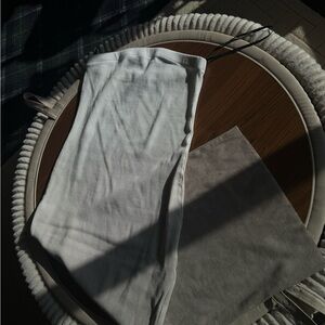 White Gradation Tube Top Dress